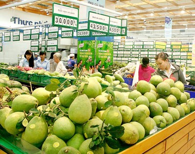 A vegetable stall at a supermarket in Ho Chi Minh City (Photo: SGGP)
